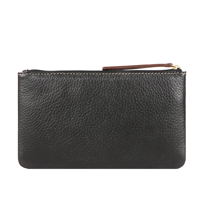 Remedios Black Leather Combo Pouch