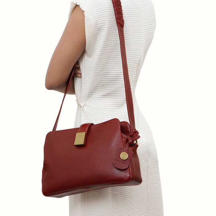 Resort 01 Red Leather Crossbody