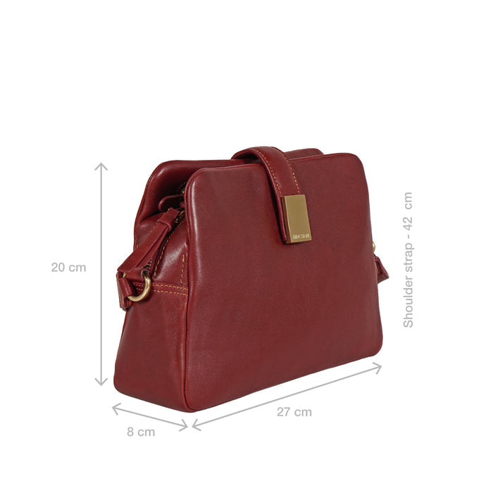 Resort 01 Red Leather Crossbody
