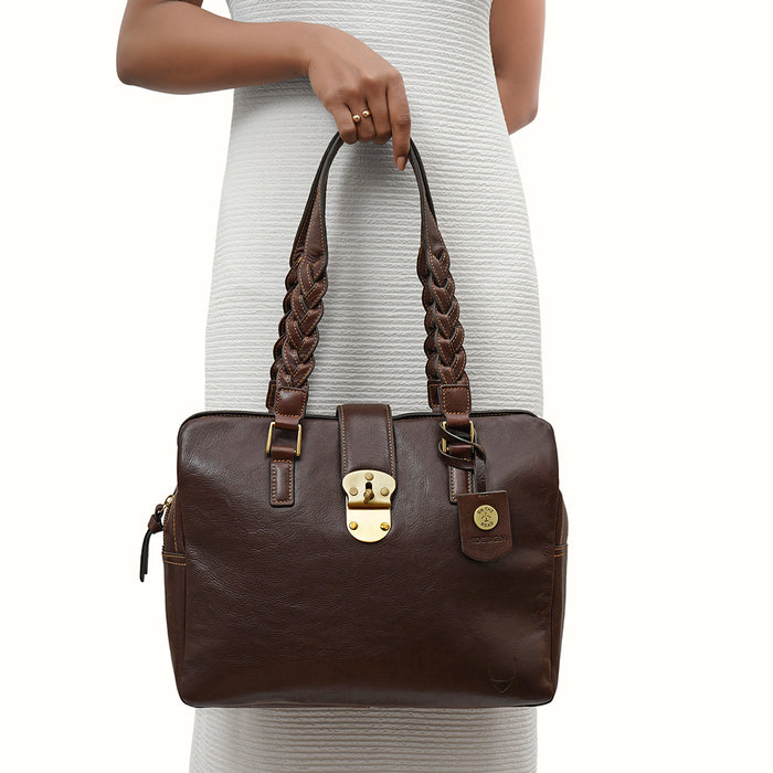 Resort 02 Brown Leather Shoulder Bag