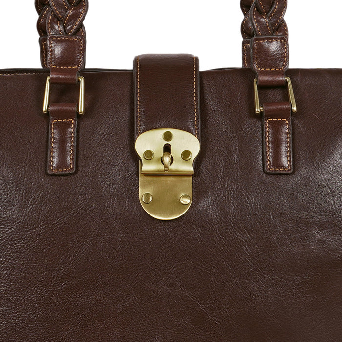 Resort 02 Brown Leather Shoulder Bag