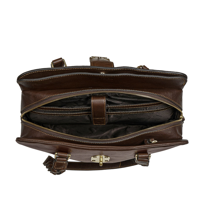 Resort 02 Brown Leather Shoulder Bag