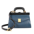 Retro 01 Blue Leather Sling Bag
