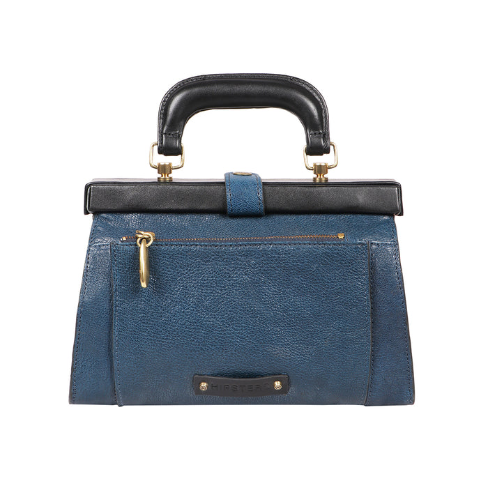 Retro 01 Blue Leather Sling Bag