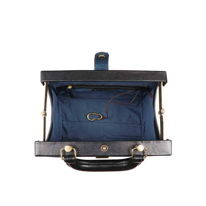 Retro 01 Blue Leather Sling Bag