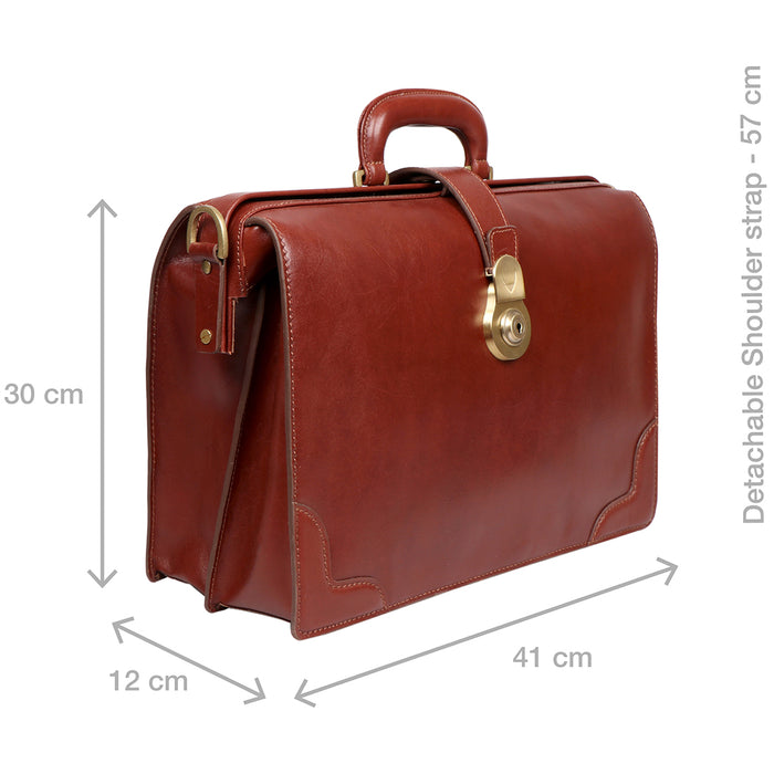 Retro 02 Tan Leather  Messenger Bag