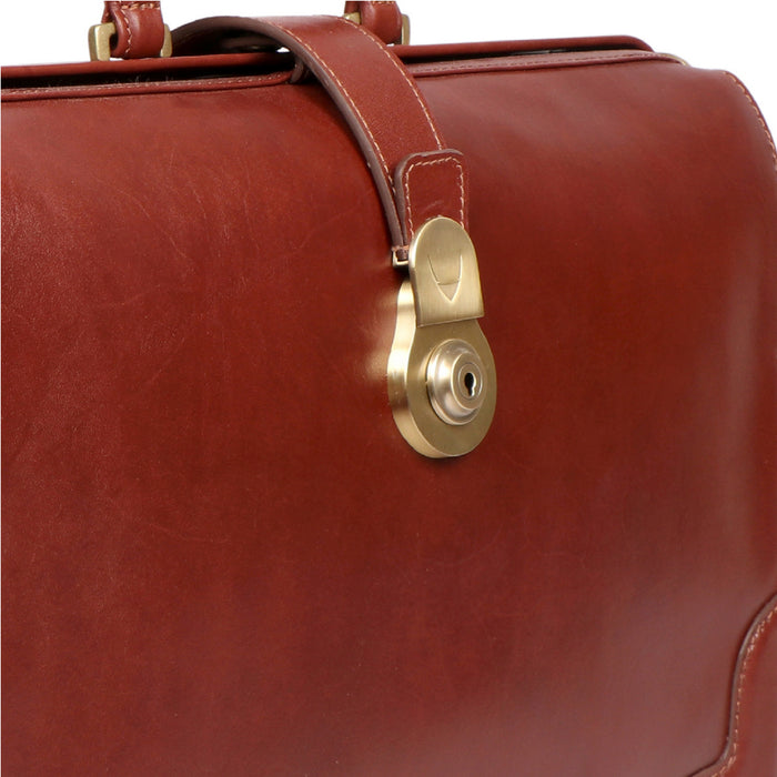 Retro 02 Tan Leather  Messenger Bag