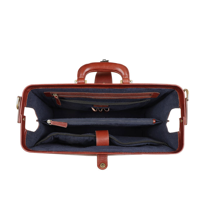 Retro 02 Tan Leather  Messenger Bag