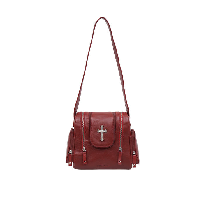 Rin Rin - 01 Red Leather Shoulder Bag