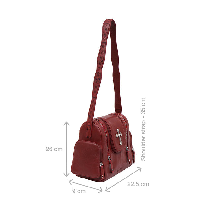 Rin Rin - 01 Red Leather Shoulder Bag