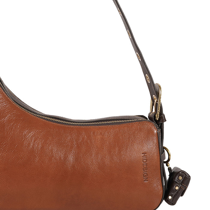 Rin Rin - 02 Brown Leather Shoulder Bag