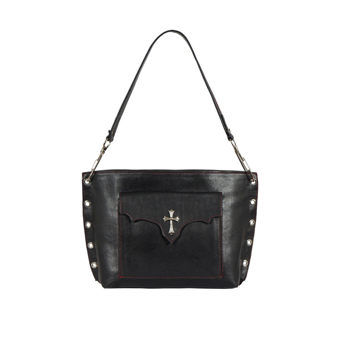 Rin Rin - 03 Black Leather Tote Bag