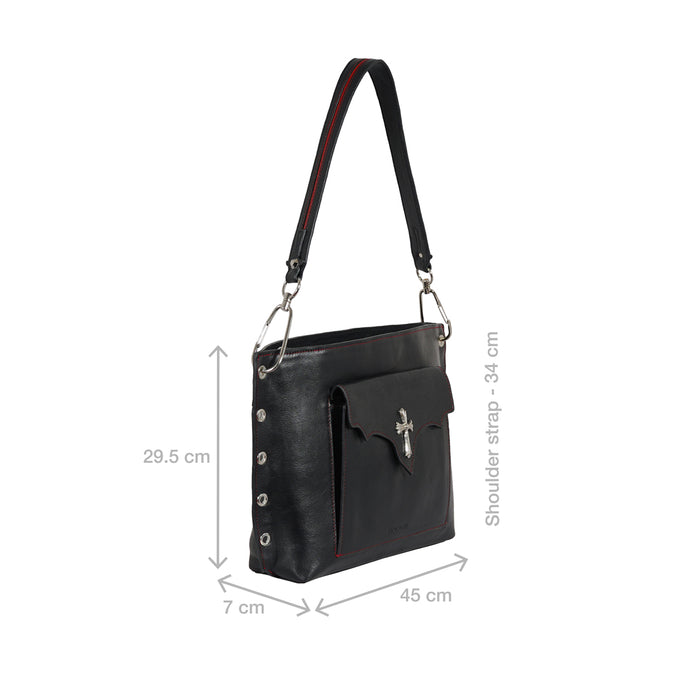 Rin Rin - 03 Black Leather Tote Bag
