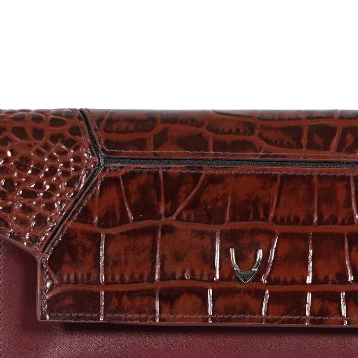 Rin Rin W2 Red Leather Bi-Fold Wallet