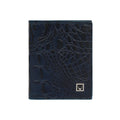 Ritz W1 Blue Leather Bi-Fold Wallet