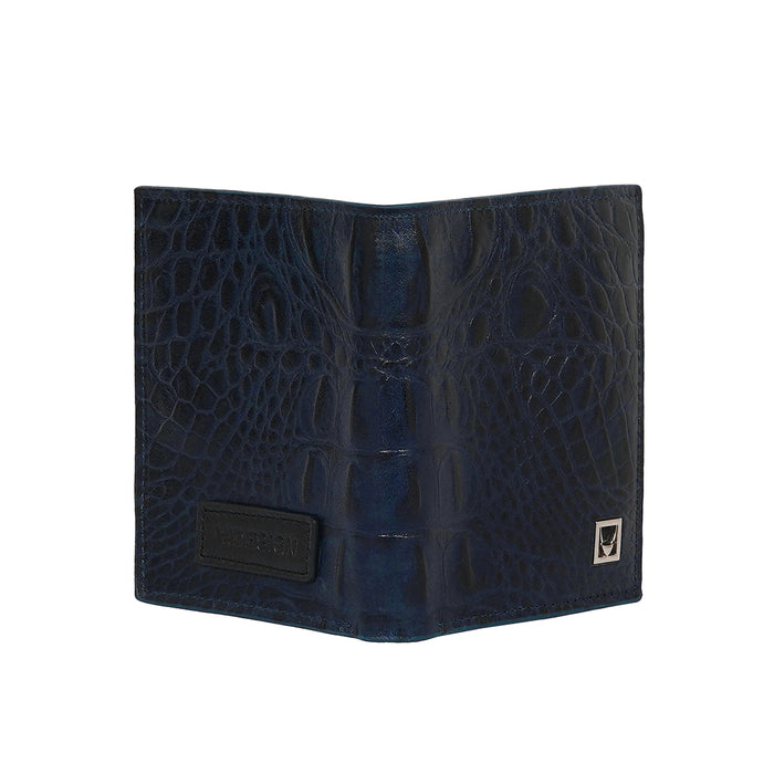 Ritz W1 Blue Leather Bi-Fold Wallet