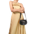 Rivoli Black Leather Shoulder Bag