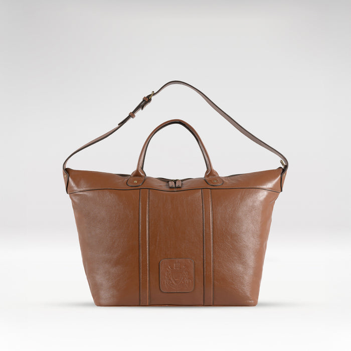 Roberto Tan Leather Duffle Bag