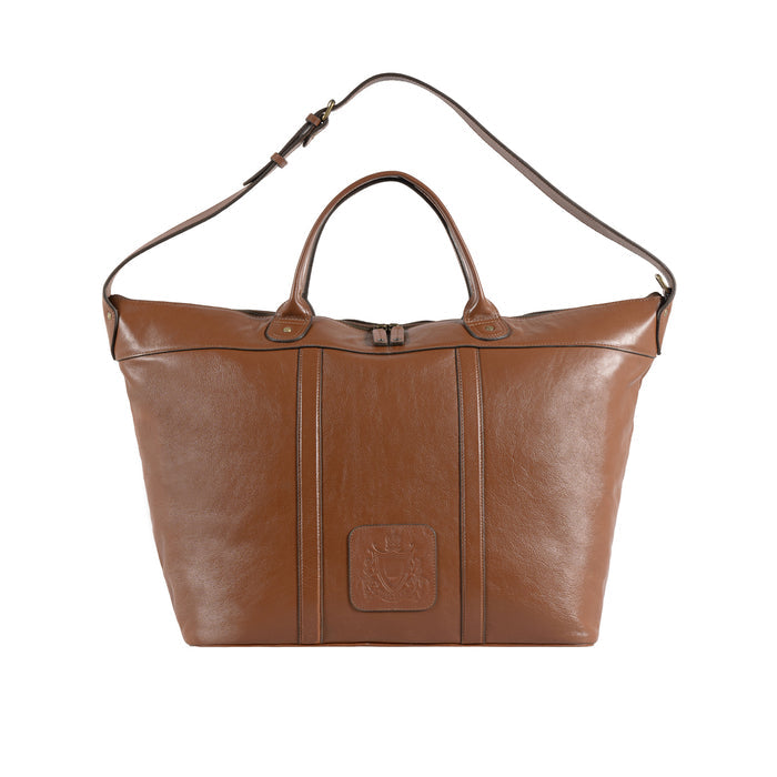 Roberto Tan Leather Duffle Bag