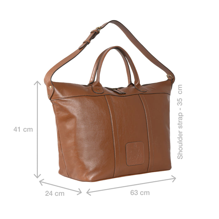 Roberto Tan Leather Duffle Bag