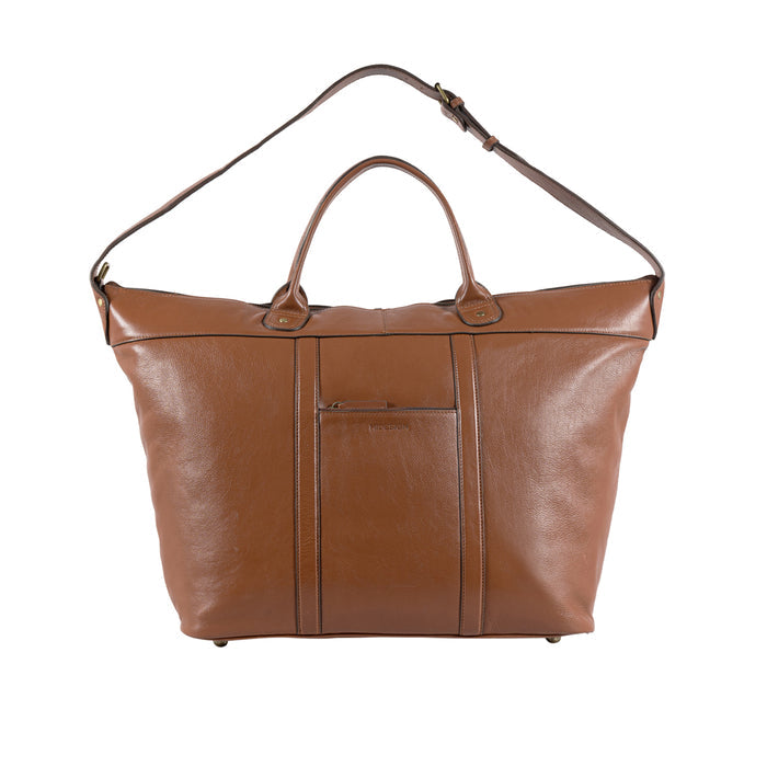 Roberto Tan Leather Duffle Bag