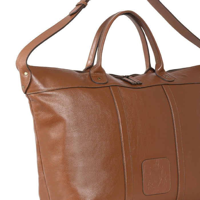 Roberto Tan Leather Duffle Bag