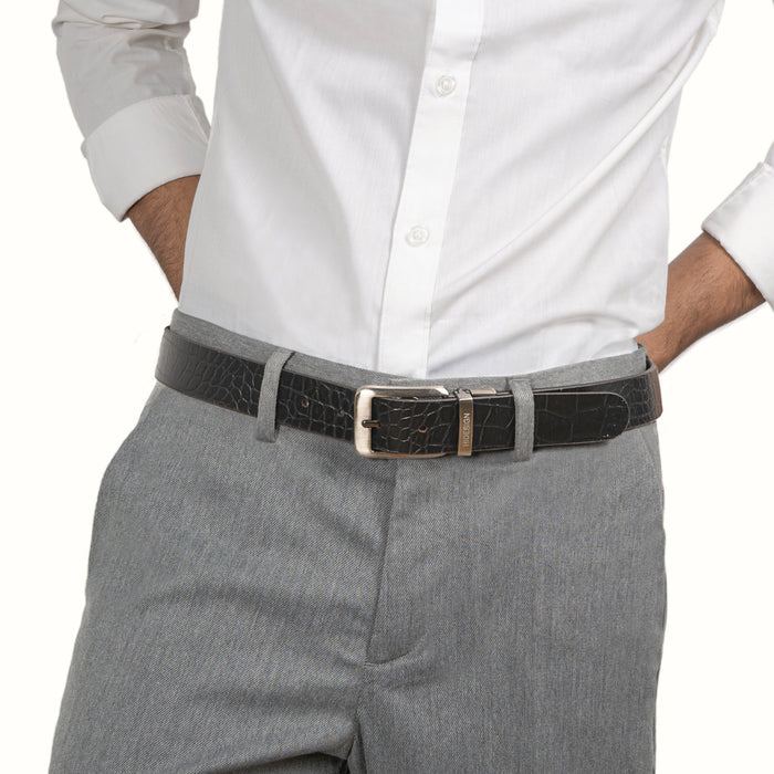 Rocky Men's Brown Reversible Leather Belt