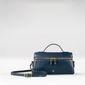 Rodos 01 Blue Leather Shoulder Bag