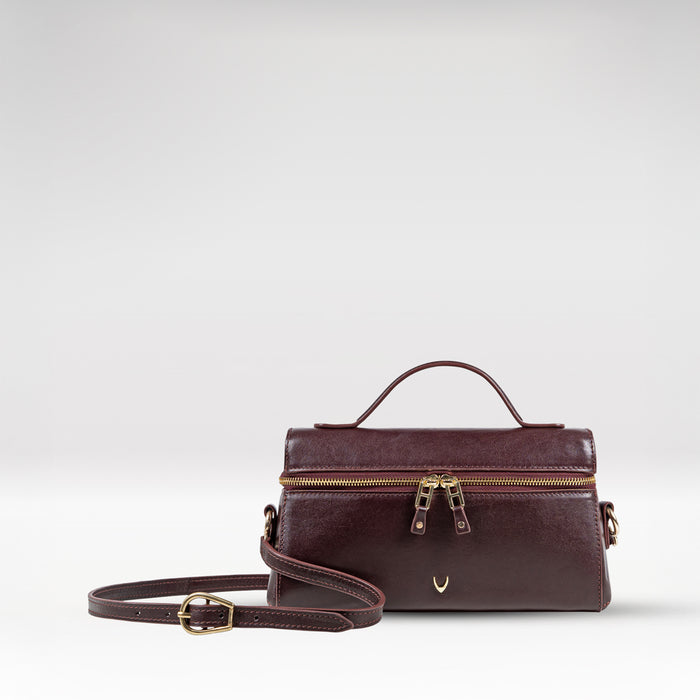 Rodos 01 Purple  Leather Shoulder Bag