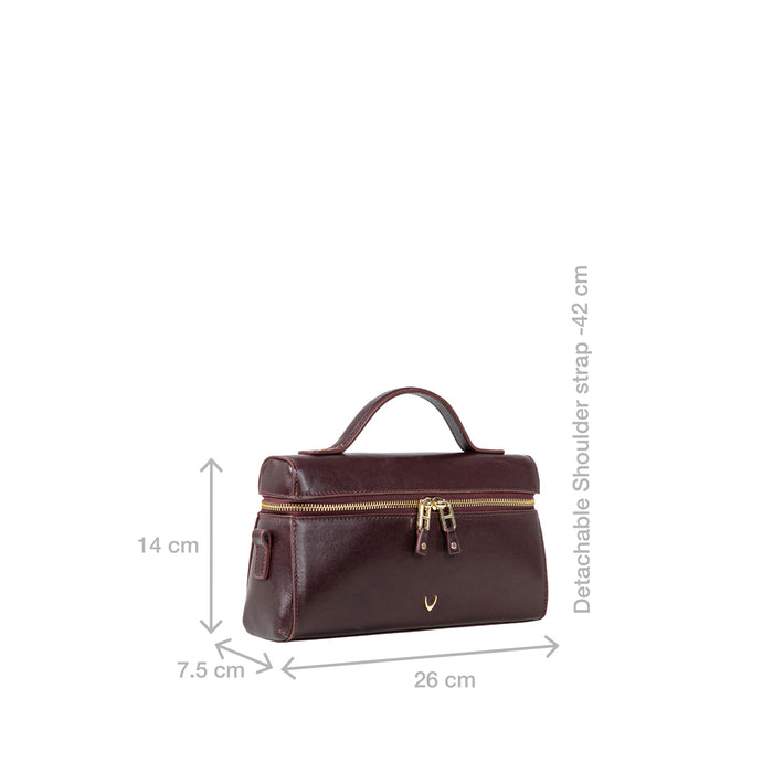 Rodos 01 Purple  Leather Shoulder Bag