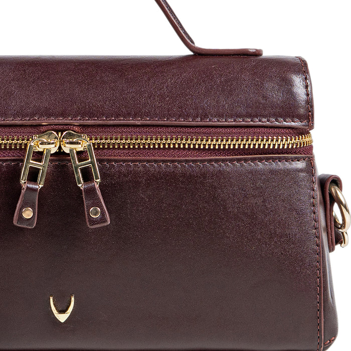 Rodos 01 Purple  Leather Shoulder Bag