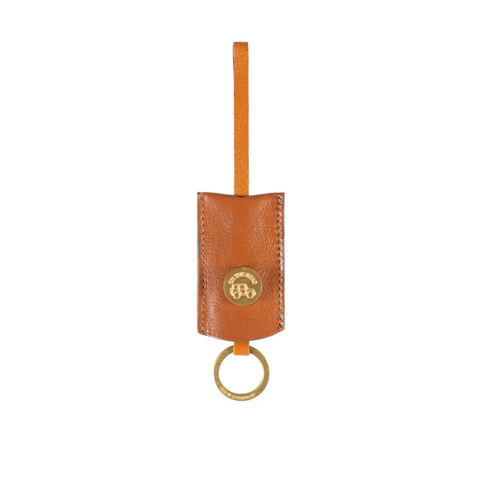 Rodos 02 Orange Leather Tote Bag