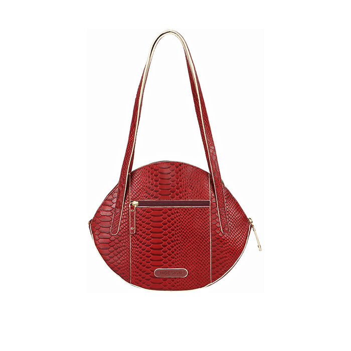 Rosa 01 Red Leather Shoulder Bag