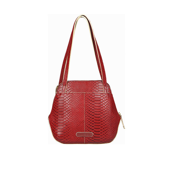 Rosa 02 Red Leather Shoulder Bag