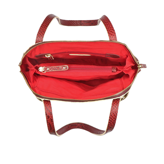Rosa 02 Red Leather Shoulder Bag