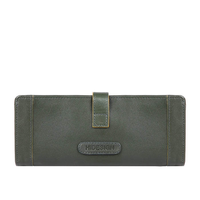 Rosa W1 Green Leather Bi-Fold Wallet