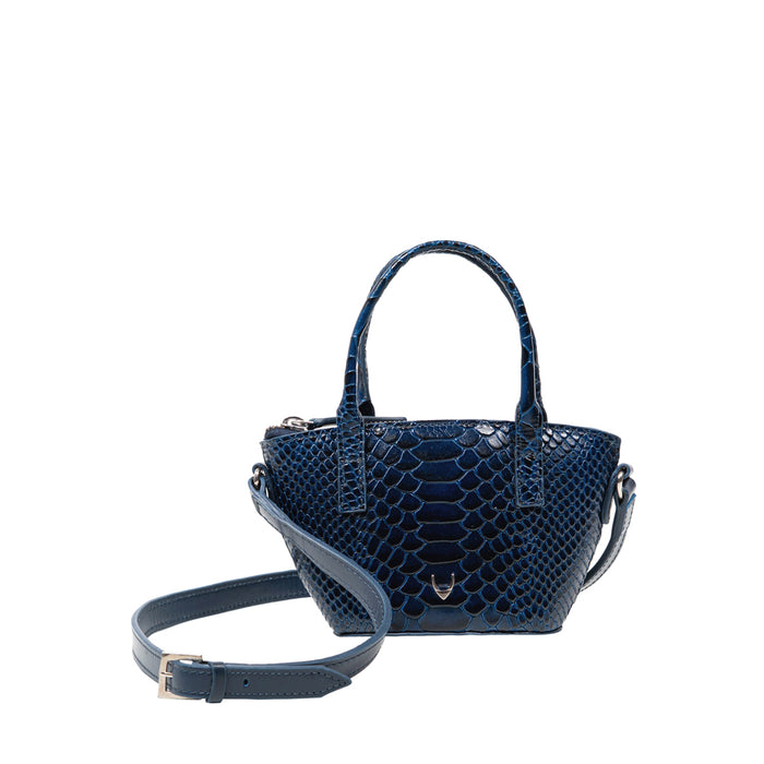 Rosario 01 Blue Leather Crossbody