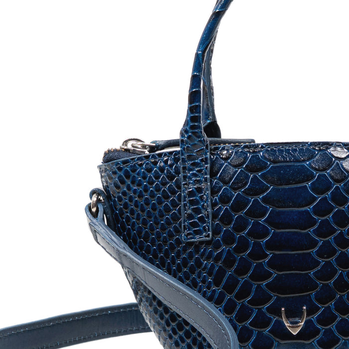 Rosario 01 Blue Leather Crossbody