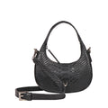 Rosario 02 Black Leather Crossbody