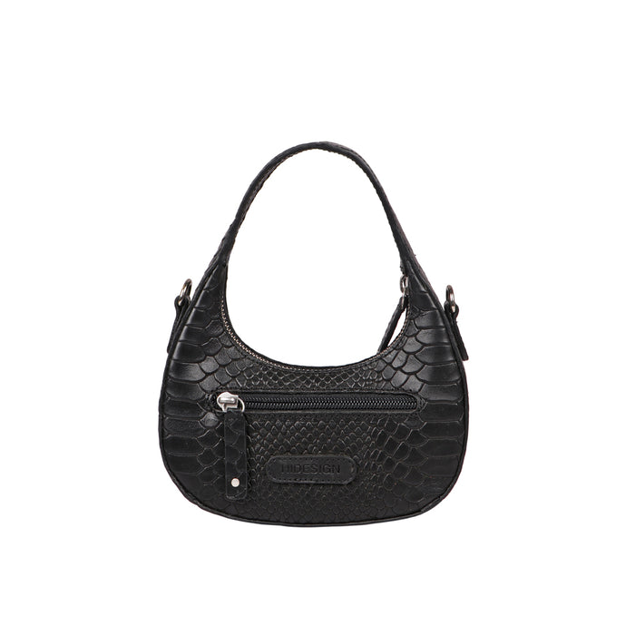 Rosario 02 Black Leather Crossbody