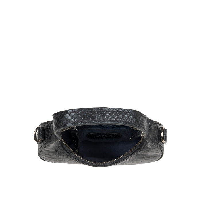 Rosario 02 Black Leather Crossbody