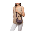 Rosario 02 Violet Leather Crossbody