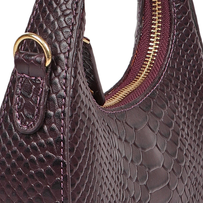 Rosario 02 Violet Leather Crossbody