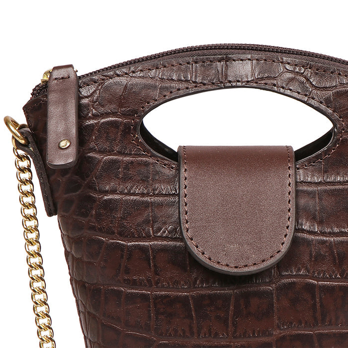 Rosario 03 Brown Leather Sling Bag