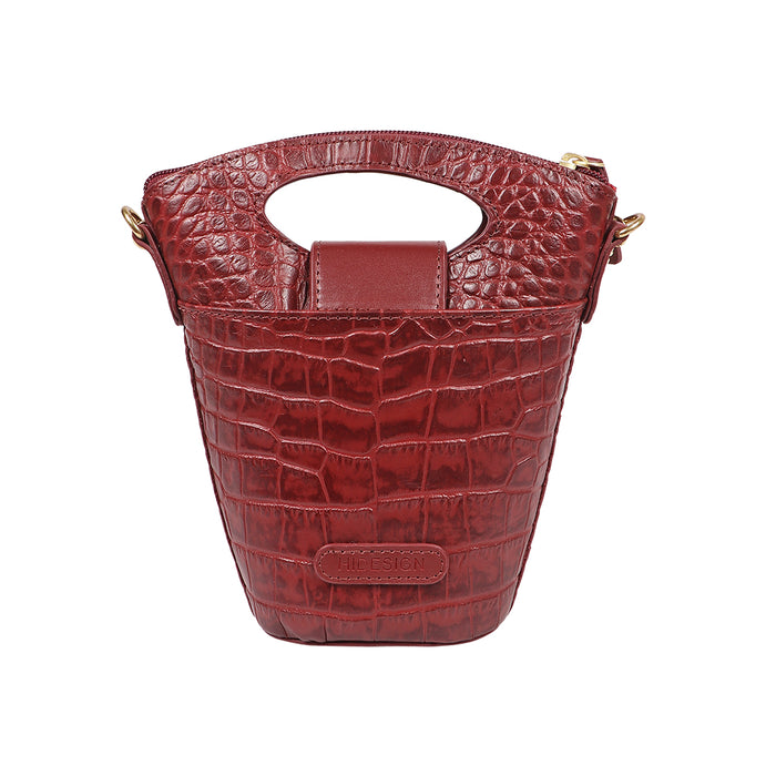 Rosario 03 Red Leather Sling Bag