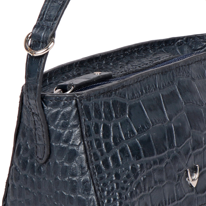 Rosario 06 Blue Leather Crossbody