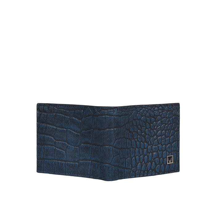 Rover W1 Blue Leather Bi-Fold Wallet