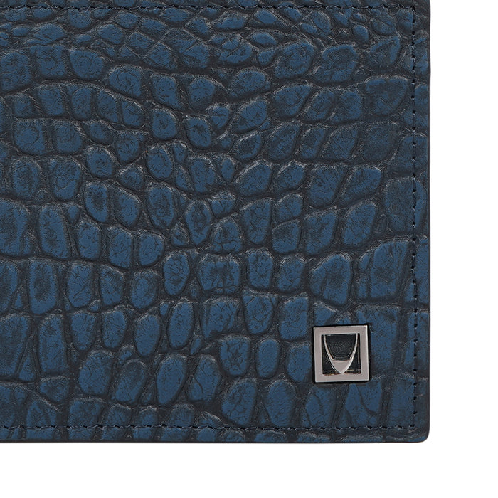 Rover W1 Blue Leather Bi-Fold Wallet