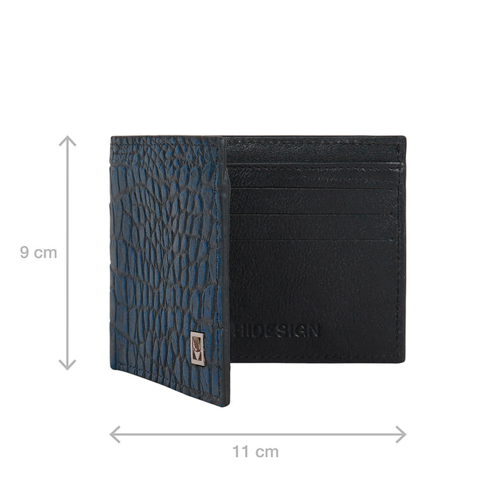 Rover W1 Blue Leather Bi-Fold Wallet