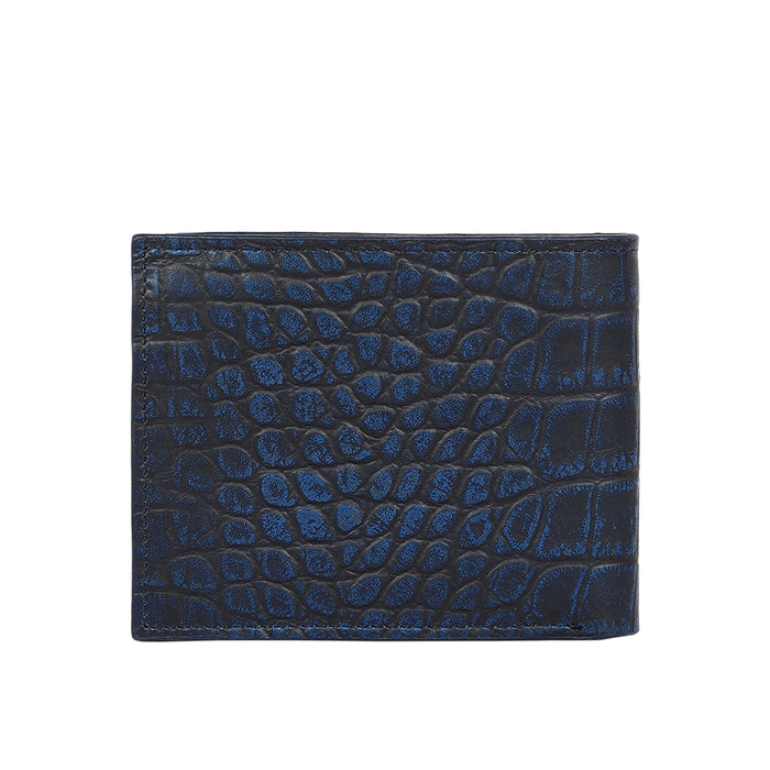 Rover W2 Blue Leather Bi-Fold Wallet